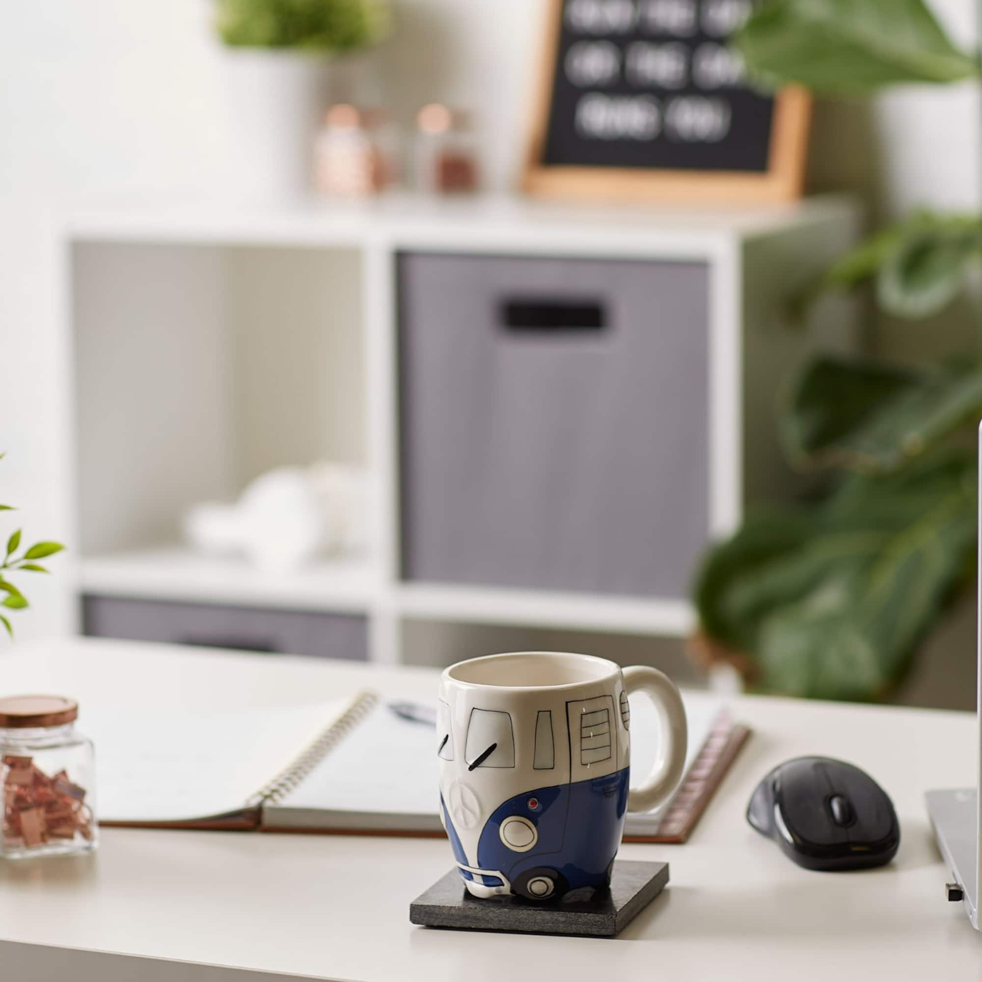 DII® Retro Bus Ceramic Mugs, 2ct.